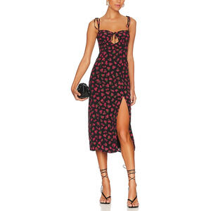 Lovers And Friends 'Roxbury' Pink Midi Dress Size M - NWT